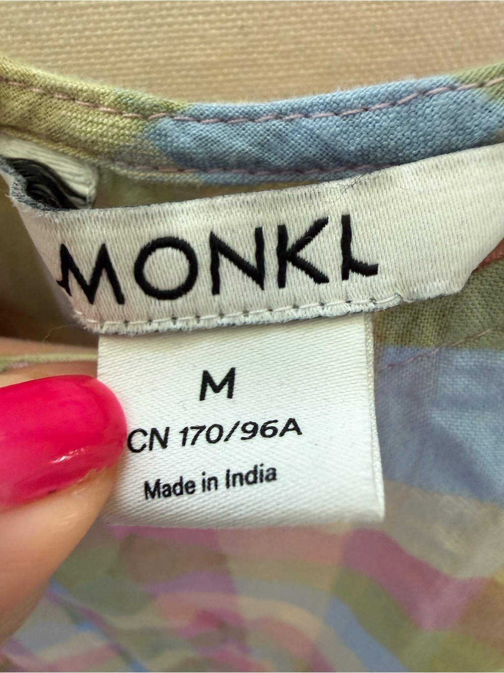 Monki Pastel Plaid Ruffle-Waist Wide-Leg Jumpsuit Size medium - Picture 8 of 11